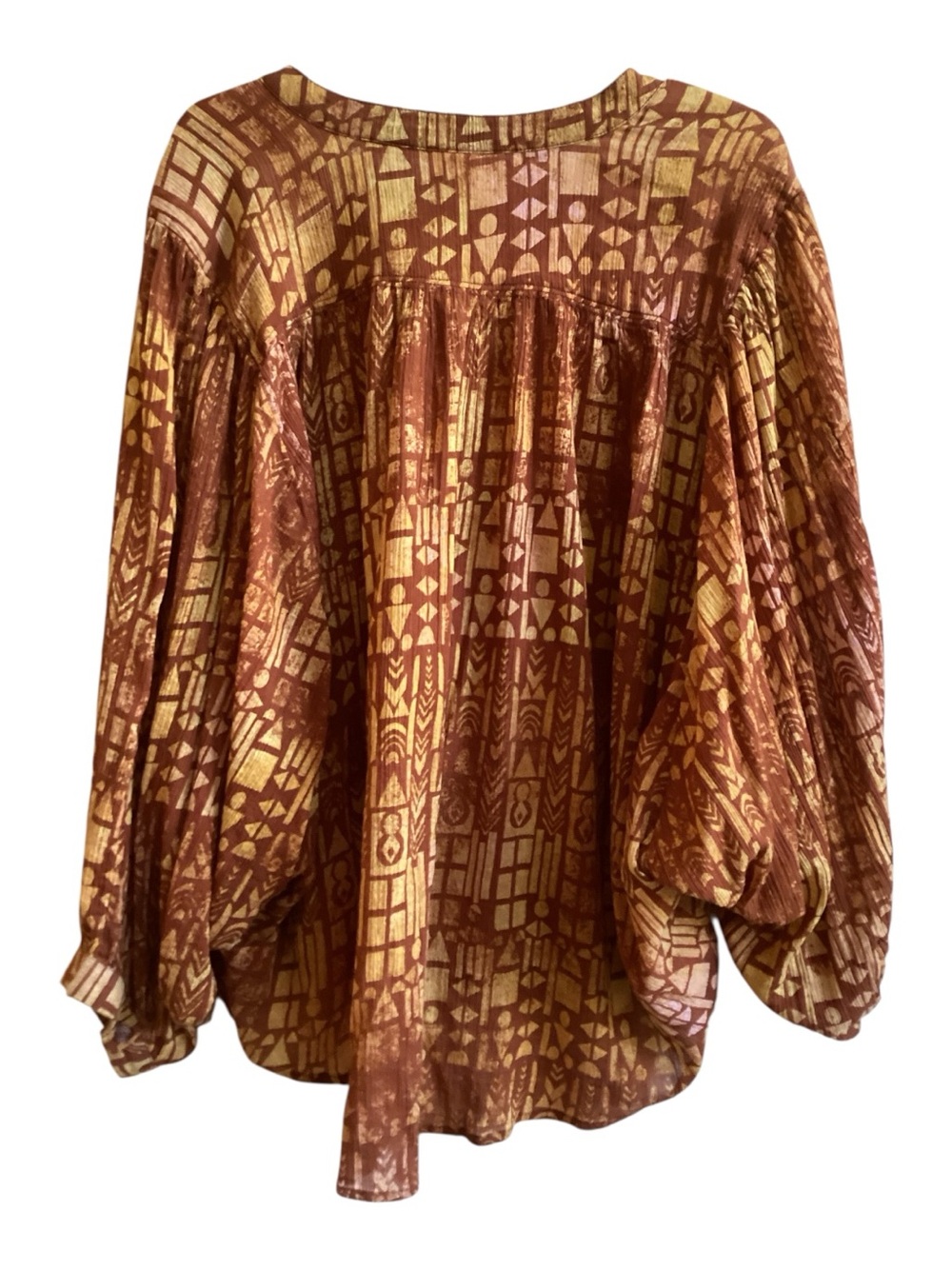 Anthropologie Pilcro The Sidney Batwing Gauze Blouse Size XL - Picture 4 of 5
